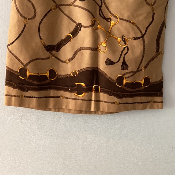 NWOT TALBOTS petites A-Line Brown Skirt 8 - Picture 3 of 8